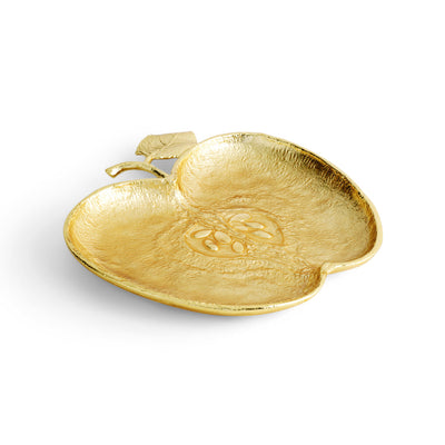 Gold Apple Plate by Michael Aram