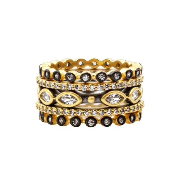 Mixed Marquise 5 Stack Ring - The Weitzman Museum Store - YRZR090071B - 6