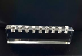 Modern Lucite Block Menorah - The Weitzman Museum Store - 7 - 847384018910