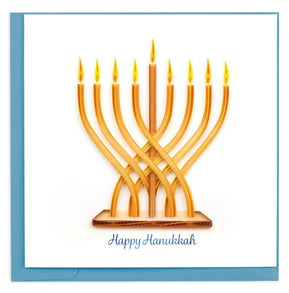 Modern Menorah Hanukkah Card - The Weitzman Museum Store - HD6029