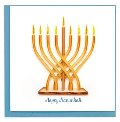 Modern Menorah Hanukkah Card - The Weitzman Museum Store - HD6029