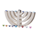 Modern Stainless Steel Menorah - The Weitzman Museum Store - EM-HBG1