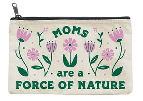 Moms are a Force of Nature Pouch - The Weitzman Museum Store - 7 - 847384017706