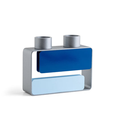 Mondrian Inspired Horizontal Shabbat Candlestick - The Weitzman Museum Store - 439473