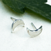 Mother-of-Pearl Moon Studs - Sterling Silver - The Weitzman Museum Store - SAN423EA