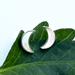 Mother-of-Pearl Moon Studs - Sterling Silver - The Weitzman Museum Store - SAN423EA