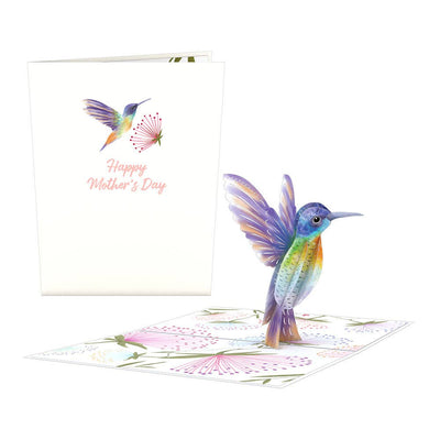 Mother's Day Hummingbird Pop - Up Card - The Weitzman Museum Store - LP3048