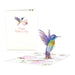 Mother's Day Hummingbird Pop - Up Card - The Weitzman Museum Store - LP3048