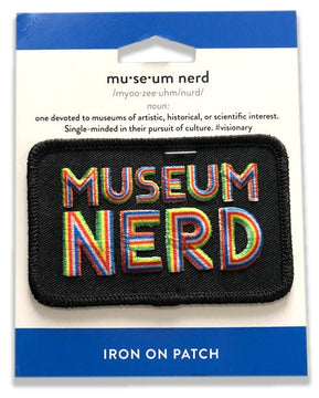 Museum Nerd Iron On Patch - The Weitzman Museum Store - 7 - 847384016502