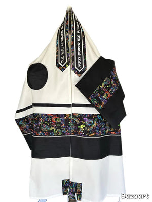 Musical Notes Tallit - The Weitzman Museum Store - ADEB-555