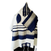Navy Blue and Silver Tallit - The Weitzman Museum Store - ADEB - 996