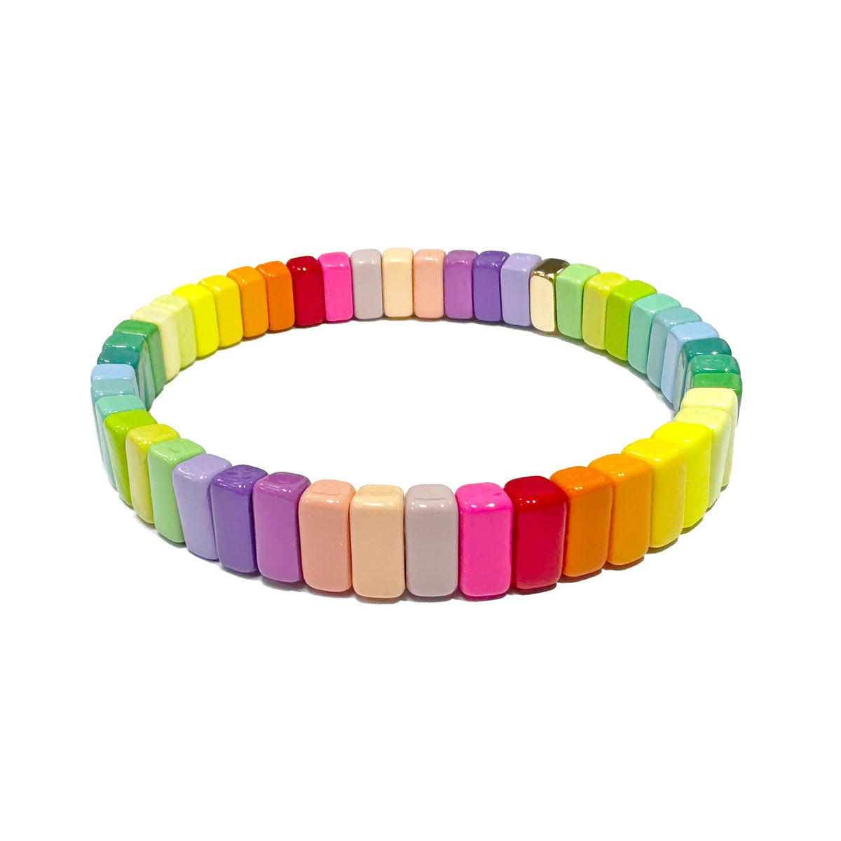 Neon Rainbow Vertical Tile Bracelet - The Weitzman Museum Store - NeonRainbow