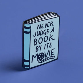 Never Judge A Book Enamel Pin - The Weitzman Museum Store - 7 - 847384018727