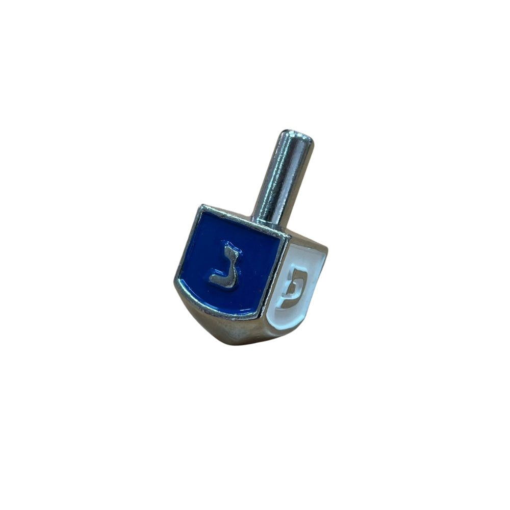 Nickel Dreidel - Blue/White - The Weitzman Museum Store - MCDR05