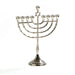 Nickel Plated Star of David Menorah - The Weitzman Museum Store - MCH523