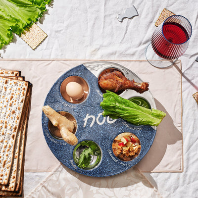 Night Stars Ceramic Seder Plate - The Weitzman Museum Store - PPC-1