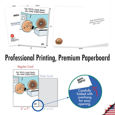 NobleWorks - Everything Bagel Greeted Get Well Cards - The Weitzman Museum Store - C2440GWG