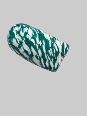 Nola Glass Green & White Breaking Vessel - The Weitzman Museum Store - 
