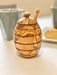 Olive Wood Honey Jar - The Weitzman Museum Store - 