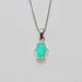 Opal Sterling Silver Hamsa Necklace - The Weitzman Museum Store - YATN42