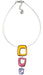 Orange Hollow Squares Drop Pendant - The Weitzman Museum Store - 7 - 847384017788