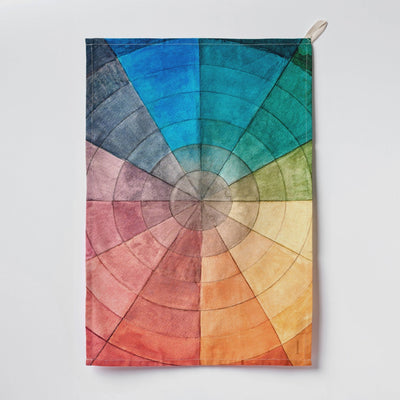 Organic Cotton Single Tea Towel - Colourwheel - The Weitzman Museum Store - HOM3021