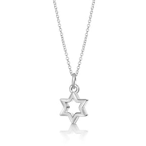 Outline Star Pendant - The Weitzman Museum Store - sts - 1l - silver - 2