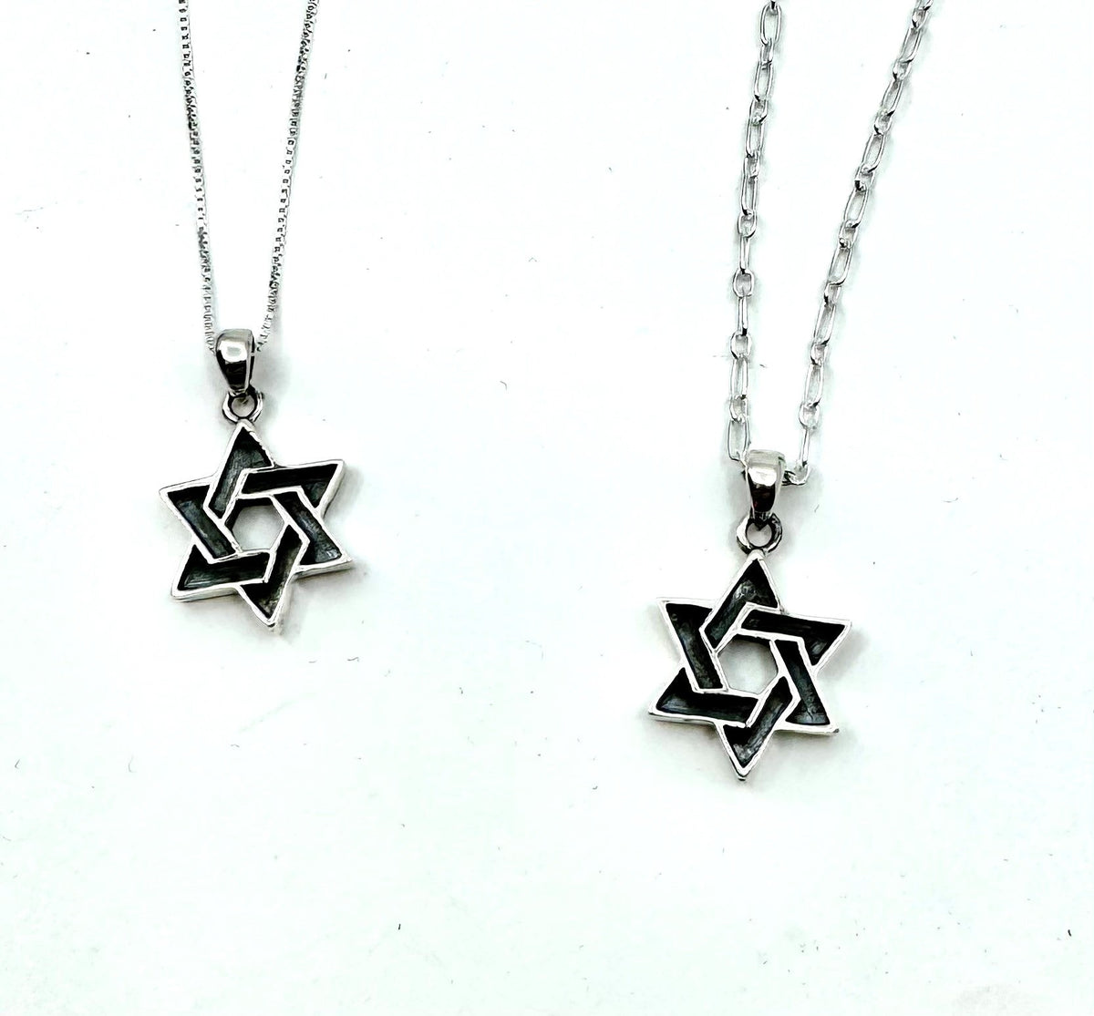 Oxidized Star Pendant - Star of David 20" - 24" - The Weitzman Museum Store - 7 - 847384011558