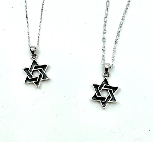Oxidized Star Pendant - Star of David 20" - 24" - The Weitzman Museum Store - 7 - 847384011558