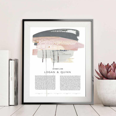 Paint Burst Ketubah – Blush by Adriana Saipe - The Weitzman Museum Store - 3 - 03