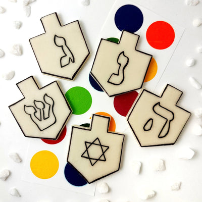 paint - your - own hanukkah dreidels - The Weitzman Museum Store - sku-44072557183201