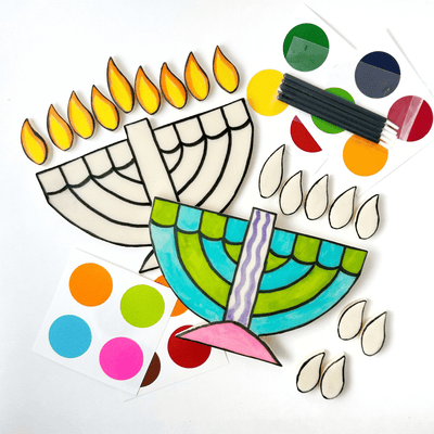 paint - your - own hanukkah menorah - The Weitzman Museum Store - sku-45837840744673