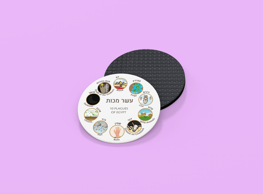 Passover Ten Plagues Coaster - The Weitzman Museum Store - Plaguecoast