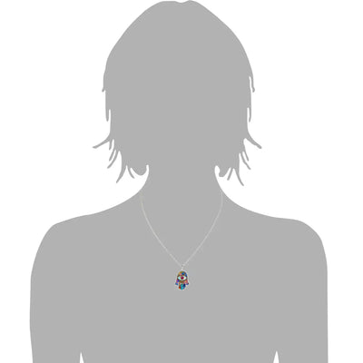 Pastel Hamsa Seeka Necklace - The Weitzman Museum Store - 1430380