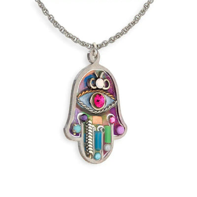 Pastel Hamsa Seeka Necklace - The Weitzman Museum Store - 1430380