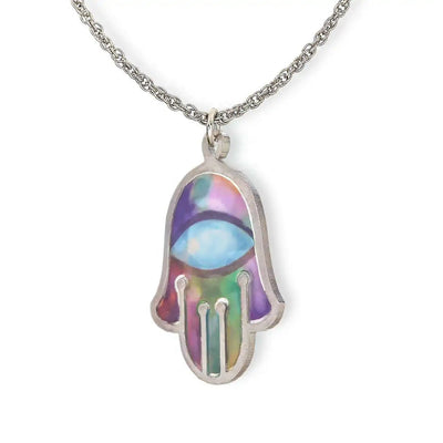 Pastel Hamsa Seeka Necklace - The Weitzman Museum Store - 1430380
