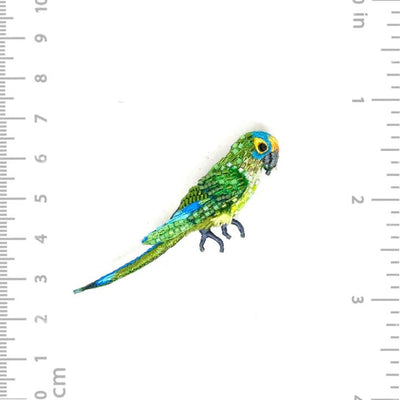 Peach-fronted Parakeet Brooch Pin - The Weitzman Museum Store - TL-B-1043