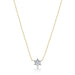 Petite Jewish Star Necklace 14K Gold with Diamonds - The Weitzman Museum Store - JS55