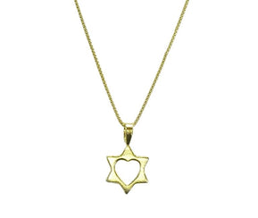 Petite Vermeil Star with Heart Cutout - The Weitzman Museum Store - 529719