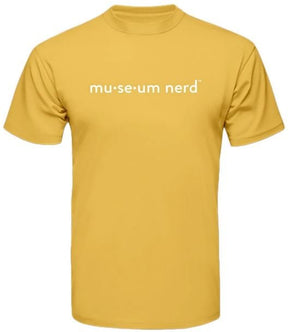 Phonetic Yellow Museum Nerd Heather T-Shirt - The Weitzman Museum Store - 847384017277