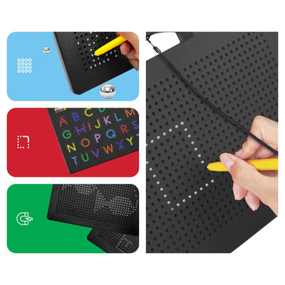PicassoTiles Double-Sided Magnetic Drawing Tablet Pad - The Weitzman Museum Store - PTB04-BLK