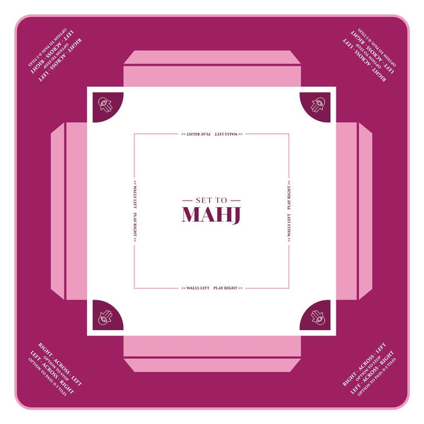 Pink Hamsa Mahjong Mat - The Weitzman Museum Store - 