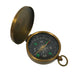 Pirate Ship Antiqued Flip - Top Solid Brass Compass, 1 - 3/4" - The Weitzman Museum Store - 6950LC
