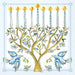 Pk/20 Menorah Cocktail Napkins - The Weitzman Museum Store - C059300