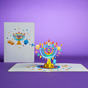 Playpop Hanukkah Menorah Cards - The Weitzman Museum Store - LP2798