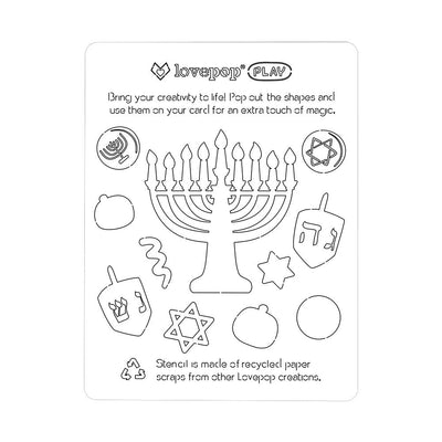 Playpop Hanukkah Menorah Cards - The Weitzman Museum Store - LP2798