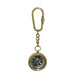 Polished Brass Compass Keychain, 1-1/8" - The Weitzman Museum Store - 6663