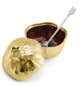 Pomegranate Mini Pot w/ Spoon by Michael Aram - The Weitzman Museum Store - 175226