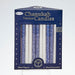 Premium Hanukkah Candles - Frosted Blue and White - The Weitzman Museum Store - C-39-BWN2