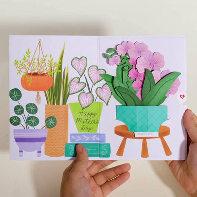 Proud to Be Y’Orchid Mother’s Day Card with Mini Bouquet - The Weitzman Museum Store - LP6738